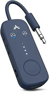 Avantree Relay - Premium Airplane Bluetooth 5.3 Adapter, Supports 2 AirPods or Headphones with aptX Adaptive, 3.5mm AUX Jack Wireless Audio Transmitter for Planes, Airline, Travel, TV