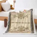 Beautiful Retro Pattern 3D Warm Plush Fleece Blanket Picnic Sofa Couch