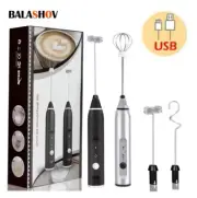 Portable Electric Milk Frothers Handheld Blender USB Mini Coffee Maker