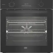 Beko 60cm Pyrolytic Oven, Aeroperfect, with Airfry, Dark Stainless Steel