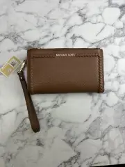 Michael Michael Kors Jet Set Double Zip Leather Wristlet