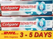 2 x Colgate Sensitive Pro-Relief ORIGINAL Whiten Fluoride Toothpaste 110g
