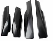 Compatible with RAV4 2006 2007 2008 2009 2010 2011 2012 Black 4Pcs Roof Rack Bar Rail End Protection Cover Trim Car Accessories