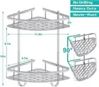 Shower Caddy Shelf Bathroom Corner Bath Rack Storage Holder Organizer