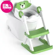 Potty Training Seat with Step Stool Ladder – Safe Toilet Trainer for Kids