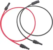 ABOOFAN Solar Extension Cable with Quick Connector Terminals Solar Panel Connector for Safe and Reliable Power Transmission Photovoltaic Systems