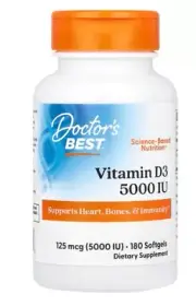 Vitamin D3 5000IU Bone Joint Immune System Health NEW 180 Softgels