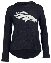 Outerstuff NFL Youth Girls (4-14) Denver Broncos 3D Logo Hooded Shirt
