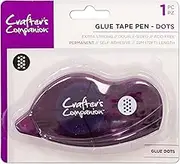 Crafters Companion CC-ADH Extra Strong Permanent Tape Pen-Dots, Clear