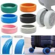 8PCS/Set Silicone Travel Luggage Caster Shoes Luggage