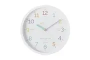 LEARN The Time White 30cm Silent Wall Clock by One Six Eight London