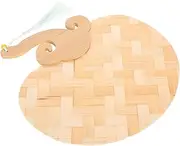KOMBIUDA Bamboo Hand Fans Handheld Decorative Fan for Summer Beach Wedding Chinese Motifs
