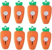 Mini Retractable Utility Knife, 8Pcs Cute Carrot Paper Cutter,Portable Utility Pocket Knives for Home School Stationery DIY Cutting Paper