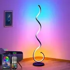 BESKEITE RGB Spiral Floor Lamps for Living Room, Smart LED Corner Floor Lamp for