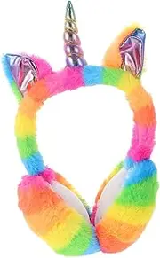 [LIGIGWASH] Adorable Unicorn Earmuffs Ear Warmer Headband for Boys and Girls Plush Winter Ear Cover Boys and Girls Muffs Sleep Muffs