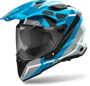 Airoh Commander 2 Mavick Motocross Helmet, black-grey-blue, Size XL for Men Black Grey Blue