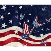 5D Diamond Painting for Adults American Flag Diamond Painting by Butterfly