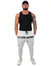 [Clubman] Shadow Stone Cargo Trackies in Grey
