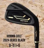 Honma Golf 2024 Beres Black Iron Set 6-11 6 Piece flex S