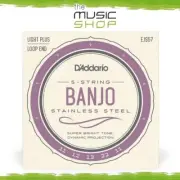 D'Addario 11-22 Medium Stainless Steel 5 String Banjo Strings - EJS57