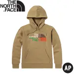 【THE NORTH FACE 男女 保暖長袖連帽T恤 AP《卡其》】5AZI/大學T/帽T/連帽上衣/休閒長袖