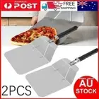 2PACK Pizza Shovel Spatula Peel Cake Steel Lifter Paddle Pancake Baking Tray