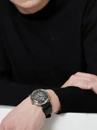 在飛比找Yahoo!奇摩拍賣優惠-＂手錶＂【】Armani阿瑪尼手表男 潮流黑武士機械表腕表男