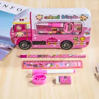 在飛比找蝦皮購物優惠-Tweedytoys 汽車造型鉛筆盒鉛筆盒套裝汽車鉛筆盒罐頭