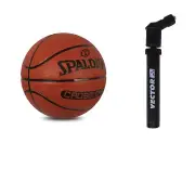 Spalding Cross Over Basketball For Men Adult Game Ball Size 7 With Air Pump