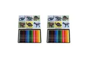 2x 36pc Rex London Colouring Pencils Drawing Stationery 3y+ Prehistoric Land