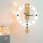 Wall Clock Hanging Clock Gifts Large Roman Numerals No Ticking Decorative for
