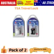 2/4x TSA Approved 3 Digit Combination Suitcase Luggage Flexible Steel Cable Lock