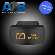 Rocker switch 660SO AUX BATTERY amber ON/OFF waterproof SPST marine