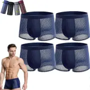 Bamboo Fiber Boxer Briefs, Boxer Briefs, Bamboo Fiber Boxer Shorts, Box Hero Bamboo Boxers 3X-Large 4pcs-b