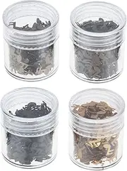 Baluue Nail Studs 4 Boxes of Girl DIY Manicure Ornaments Note-Shape Nail Glitter Sequins Lightweight Portable