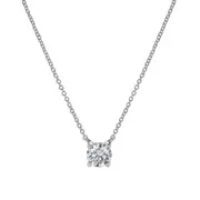 LuvMyJewelry Apollo 14K White Gold Round Lab Grown Diamond Pendant - 0.49 Ctw at Nordstrom One Size
