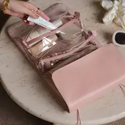 4 In 1 Travel Toiletry Bag Organizer with 4 Detachable Removable Zipper Pouches