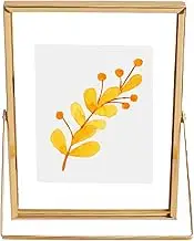 Tabletop Picture Frames,8 inch Metal Standing Picture Frame | Desktop Ornament for Home Studio Table Bedside Bedroom Wedding