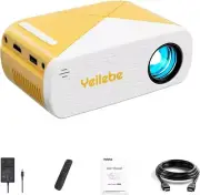 Mini Projector, yeilebe Video Projector, Portable Projector Supported 1080P Full