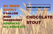 Chocolate Stout Advanced ALL GRAIN Home Beer Ingredient Kit by My Brew Supply