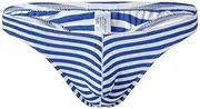 [Generic] Underwear Men Thongs Striped String Bikini Briefs Mens Bikini Male Underpants