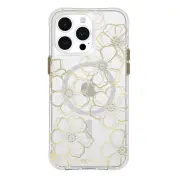 Case Mate CM051604 Floral Gems MagSafe Case for iPhone 15 Pro Max - Gold.WP