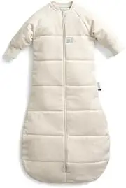 ergoPouch 3.5 TOG Sleeping Bag with Sleeves – 2–4 Years – Oatmeal Marle Print – Organic Jersey Cotton – Ideal First Sleeping Bag for Arms-Out Sleepers – Safe & Comfortable Design