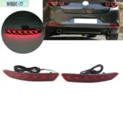 2x Rear Bumper Brake Light Dynamic Turn Signal Light For Mazda3 Axela 2019-2021