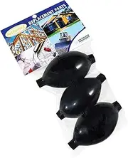 Calculated Industries 1103 AirShim Inflation Bulbs Value Pack - 3 Genuine Air Shim Rubber Inflation Pump Bulbs | Fits Most Brands Universal-Fit Replacements or Spares | Black, 3 ¼ inch long | 3-Pack
