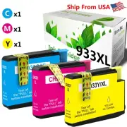 (3-Pack,CMY) 933 XL 933XL Ink Cartridge for OfficeJet 7612 Printer