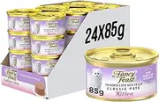 FancyFeast Classic Paté Kitten Wet Cat Foood Tender Chicken Feast 24x85g