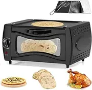 15l Mini Pizza Maker, Multi-Function Electric Oven, 122°f-752°f Temperature Control, Infinite Firepower Free Adjustment for Home and Takeaways