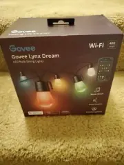 Govee Lynx Dream Multi-colored LED Bulb Outdoor String Lights 48ft WiFi Alexa