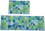 2Pcs Wear Resistant Morocco Door Mat Skid Indoor Entryway Doormat Nordic Style Printed Floor Mat for Home Decoration and Dust Control Versatile and Safe for Repeated Use